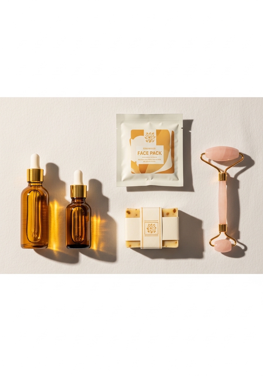 Natural handmade skincare products for pre-bridal glow